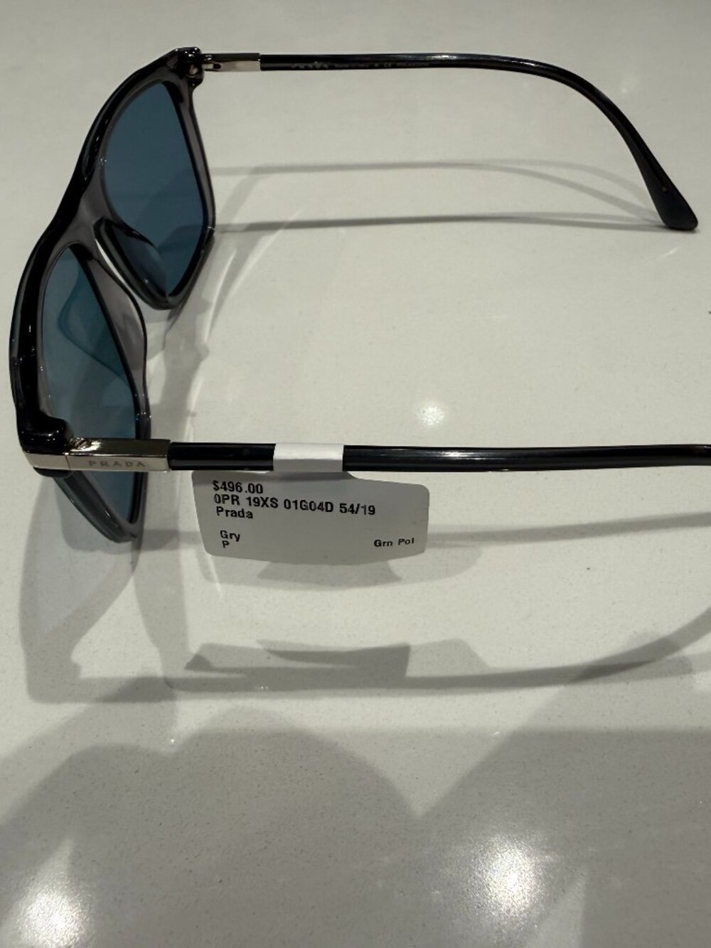 Brand New Prada PR 19XS - 01G04D Gray